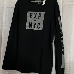 Nice long sleeve black express shirt
